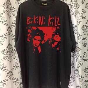 Vintage Bikini Kill T-Shirt, Riot Grrrl Punk Rock Concert Tee 17